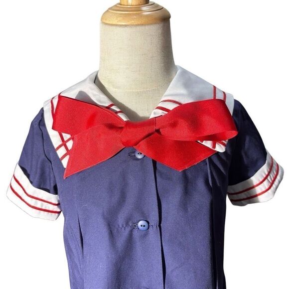 Custom Sailor Dress Cotton Caplet Nautical Theme - Picture 9 of 10
